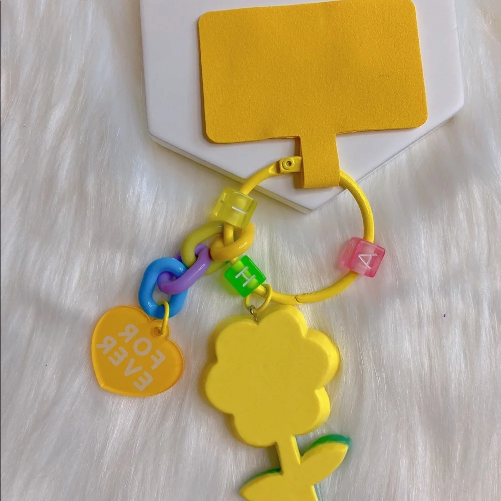 Y2K flower phone charm